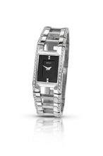 Sekonda Quartz with Black Dial Analogue Display and Silver Stainless Steel Bracelet 4710.37