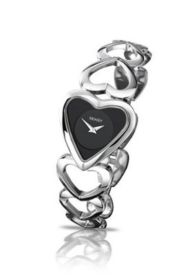 Sekonda Seksy Ladies Black Heart Dial Analogue With Heart Shaped Bracelet 4707.37