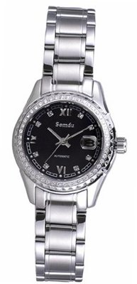 Semdu SD7001L Stainless Steel Black Dial Automatic