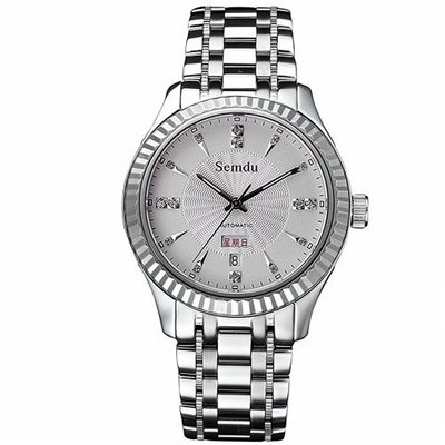 Semdu SD7011G Stainless Steel White Dial Automatic