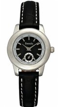 Semdu SD9006L Stainless Steel and Black Leather Black Dial