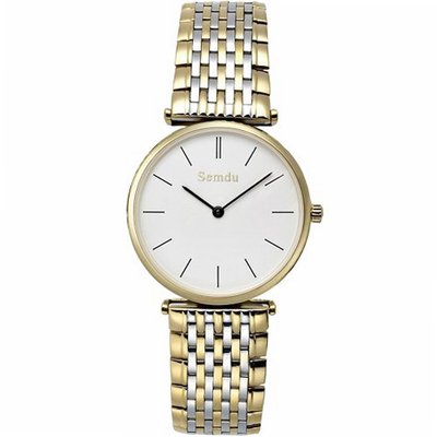 Semdu SD9009L Gold Stainless Steel White Dial