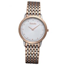 Semdu SD9014G Rose Gold Stainless Steel White Dial