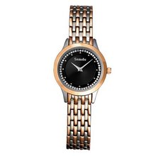 Semdu SD9014L Rose Gold Stainless Steel Black Dial