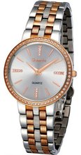 Semdu SD9027G Rose Gold Stainless Steel White Dial Two-Tone