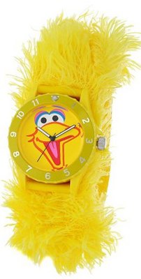 Sesame Street Kids' SW4930BB Big Bird Yellow Furry Slap