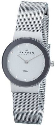 Skagen 358SSSD Silver Dial Mesh Bracelet