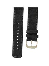 slow - Anthracite Canvas Strap, Silver Buckle