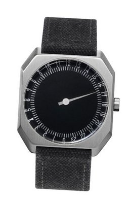 slow Jo - Anthracite Canvas, Silver Case, Black Dial - Swiss Made