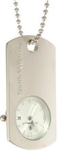 Smith & Wesson SWW-1564-SLV Dog Tag Silver Dial Carabiner Pocket