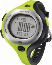 Soleus SR009351 Chicked Grey Digital Dial with Lime Green and Black Polyurethane Strap