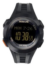 Solus Unisex Digital with LCD Dial Digital Display and Black Plastic or PU Strap SL-101-001