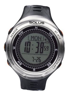 Solus Unisex Digital with LCD Dial Digital Display and Black Plastic or PU Strap SL-110-002