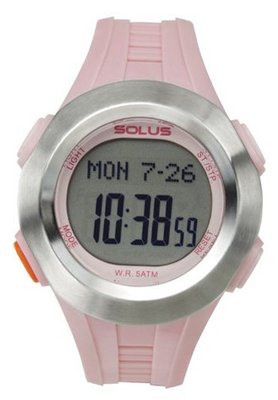 Solus Unisex Digital with LCD Dial Digital Display and Pink Plastic or PU Strap SL-101-004