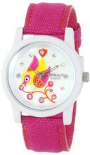 Sprout ST/5509MPDP Diamond Accented Bird Theme Dial Pink Organic Cotton Strap