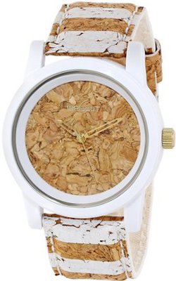 Sprout ST/5521CKWT Cork Dial and White Striped Strap