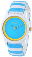 Sprout ST/5523BLBL Blue Dial and Striped Organic Cotton Strap