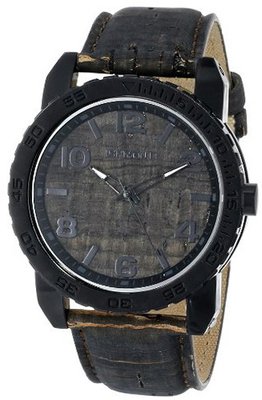 Sprout ST/7009BKBK Black Corn Resin Case Black Cork Dial and Strap