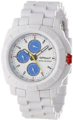 Sprout Unisex ST/3800BLWT White Corn Resin Bracelet Multi-Function