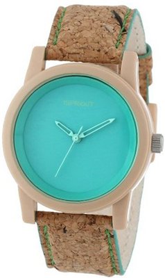 Sprout Unisex ST/5516GNCK Green Dial Cork Strap Eco-Friendly