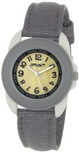 Sprout Unisex ST1016GYIVGY Small Grey Organic Cotton Strap