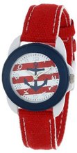 Unisex Sprout ST/1051WTRD Nautical Theme with Red Dial, Cotton Strap, and Corn Resin Case