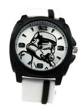 Star Wars Stormtrooper with White Rubber Strap (STM1104)