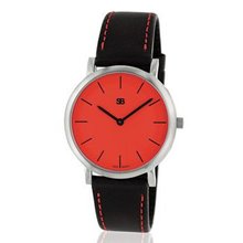 SOB1105 Ladies Steel with Red dial