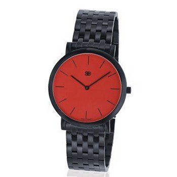 SOB1106/BRLINK Steel Blaze Ladies , Red Dial, Black Case and Bracelet