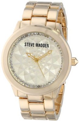 Steve Madden SMW00021-09 Gold Textured Dial