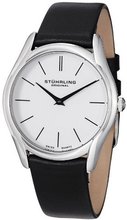 Stuhrling Original 434.33152 "Classic Ascot" Stainless Steel with Black Leather Strap