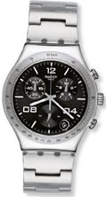 S Blustery Black Chronograph Black Stainless Steel YCS564G