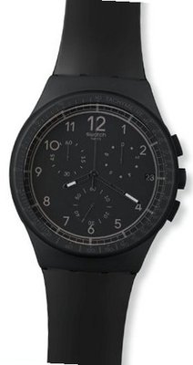 S Originals Black Efficiency Chronograph Black Silicone SUSB400