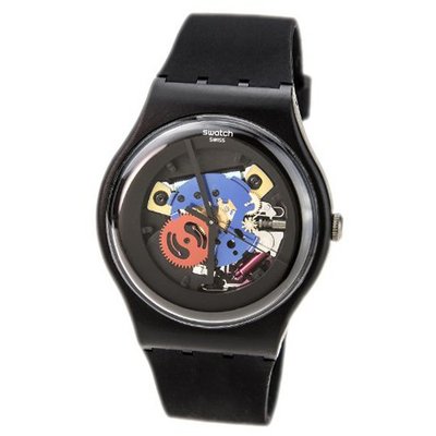 S Originals Black Lacquered Black Silicone Unisex SUOB101