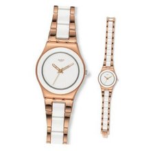 S Rose Pearl White Dial Rose Gold-Tone Stainless Steel Ladies YLG121G