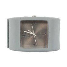 Sweet Square Rocker Silicon Band in Grey