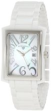 Swiss Legend 10034-WWSA "Bella" White Ceramic and Mother-Of-Pearl