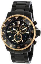 Swiss Legend 10063-BB-11-GA Sergeant Chronograph Black Dial Black Ion-Plated Stainless Steel