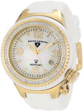 Swiss Legend 11844D-WWGA Neptune White Mother-Of-Pearl Dial Diamond Accented