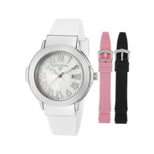 Swiss Legend 20032-02-SET South Beach White Mother of Pearl Dial White Silicone Band