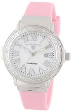 Swiss Legend 20032D-02-LPK South Beach Mother-Of-Pearl Dial Diamond Accented Light Pink Silicone
