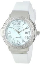 Swiss Legend 20032D-02 "South Beach Collection" Stainless Steel, White Silicone, and Diamond