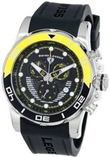 Swiss Legend 21368-01-YAB Avalanche Chronograph Black Dial Silicone Band
