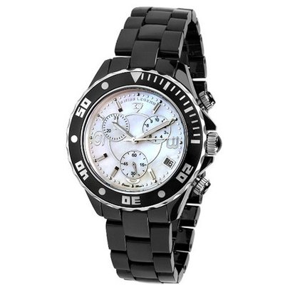 Swiss Legend 30050-BKWSR Karamica Collection Chronograph Black Ceramic