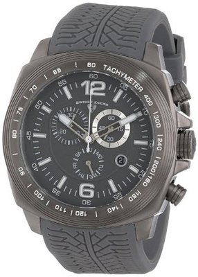 Swiss Legend "Sprinter" Gunmetal Ion-Plated Stainless Steel and Gray Silicone
