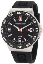 Swiss Military Calibre 06-4R1-04-007 Racer Black Dial Black Rubber