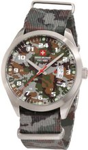 Swiss Military Calibre 06-4T1-04-016T6 Trooper Military Green Canvas 24-Hour Date