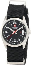 Swiss Military Calibre 06-6T1-04-007 Trooper Black Dial Canvas 24-Hour Date