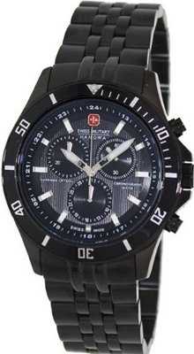 Swiss Military Hanowa Flagship Chrono 06-5183-13-007 Black Stainless-Steel Swiss Quartz with Black Dial