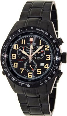 Swiss Military Hanowa Night Rider III 06-5199-13-007 Black Stainless-Steel Swiss Chronograph with Black Dial